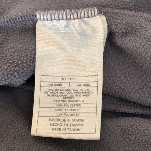 Nike Therma-Fit Gray Full Zip Fleece Vest Size Small - Picture 7 of 10